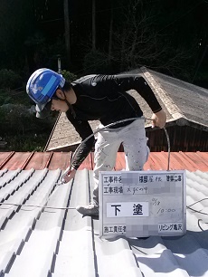 姶良市　国分　屋根外壁塗装